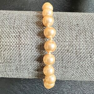 Napier Faux Pearl‎ Knotted Bracelet Peach Good